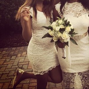 Off White Lace Dress